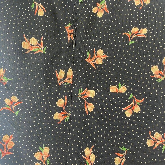 90s Y2K Moda Intl Babydoll Dress | Black Rose | USA | Fairy Grunge Whimsigoth - Picture 5 of 15